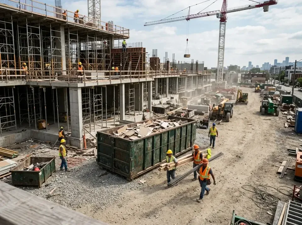 commercial-construction-site-w-002 — frequently asked questions, Low Cost Construction Dumpster Rental in Spring Valley, MN